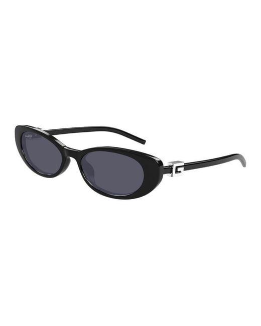 Gucci Black G String Cat-Eye Acetate Sunglasses