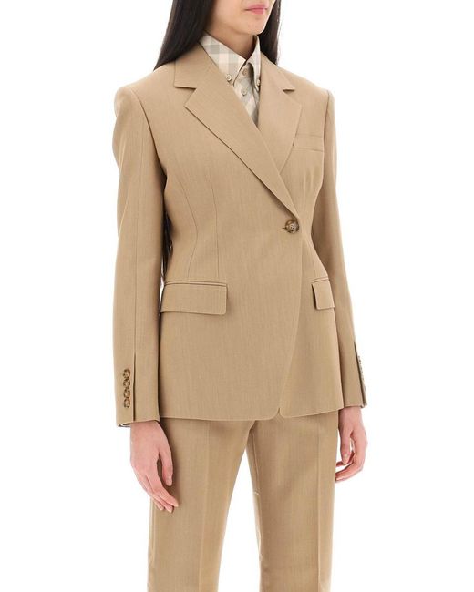 Burberry Natural Claudete Double-breasted Jacket
