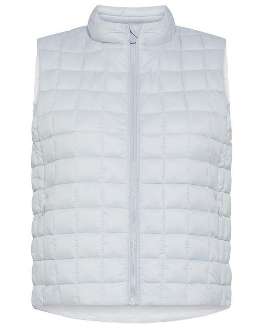 Save The Duck Blue Mira Quilted Checkered Vest