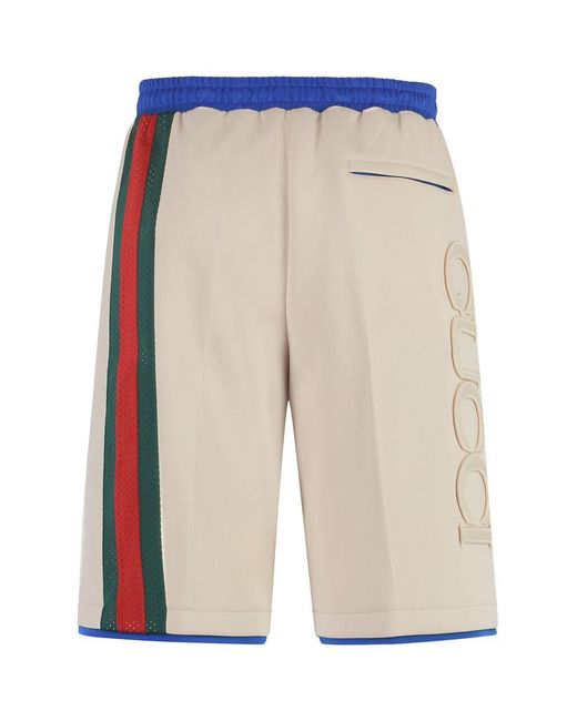 Gucci Blue Logo Shorts for men