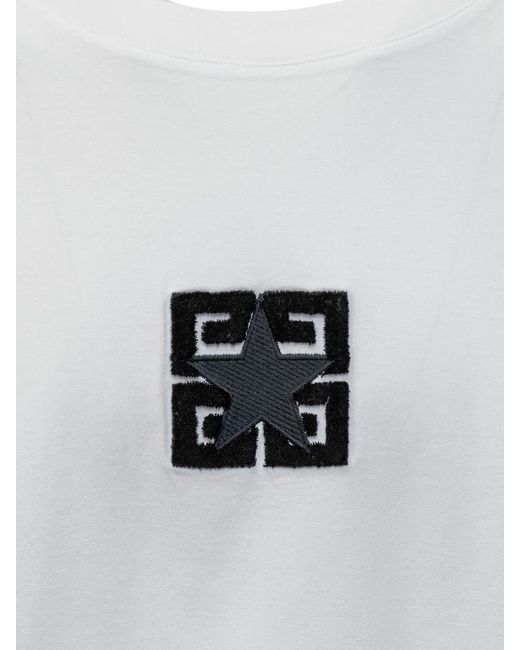 Givenchy Gray T-Shirt With 4G Logo for men