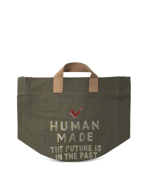 Human Made Green Tote Bag for men