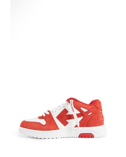 Off-White c/o Virgil Abloh Red "Out Of Office" Sports Shoes for men