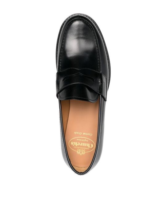 Church's Leather Penny Loafers in Black 