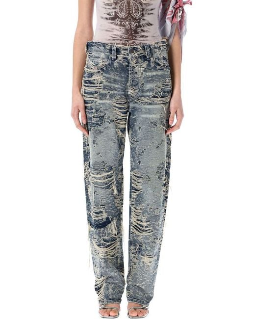 デニム・ジーパン DIESEL '1988 D-Ark 09m04' jeans Blue Women's Regular Jeans | Medium blue | Diesel 1988 D-Ark