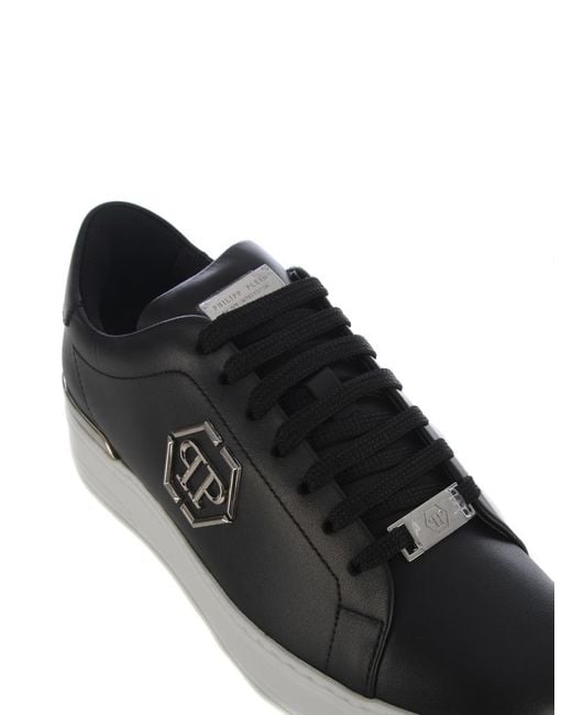 Philipp Plein Black Sneakers "Hexagon" for men