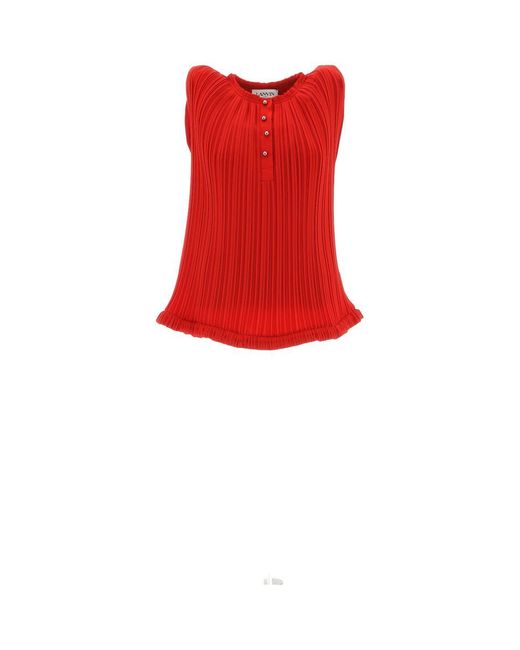 Lanvin Red Tops