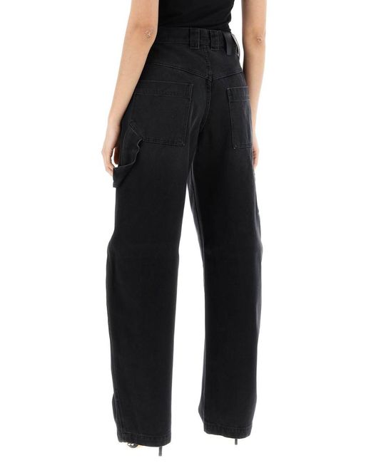 DARKPARK Black Audrey Cargo Jeans With Curved Leg
