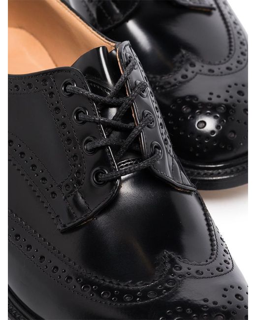 Tricker's Black Bourton Lace Up Shoes for men