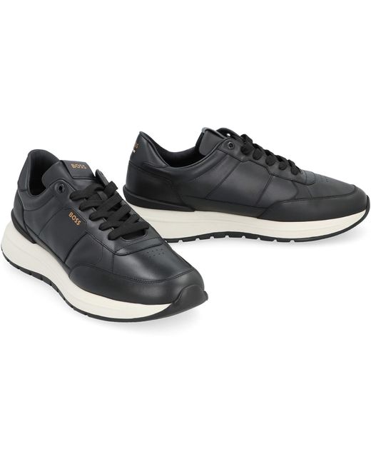 Boss Black Jace Leather Low-top Sneakers for men