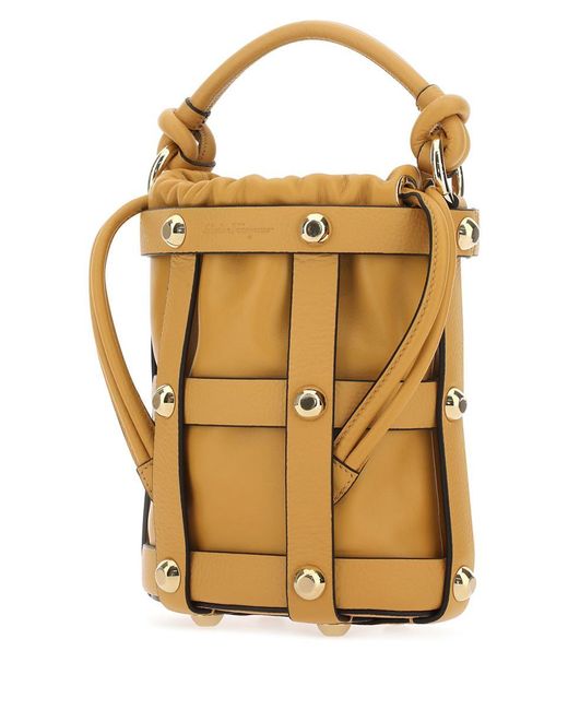 Ferragamo Metallic Borsa F.cage Small-tu