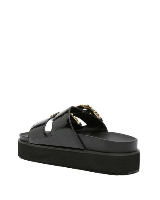 Versace Black Arizona Double-buckle Sandals