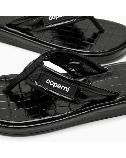 Coperni Black Flip-flop With Logo