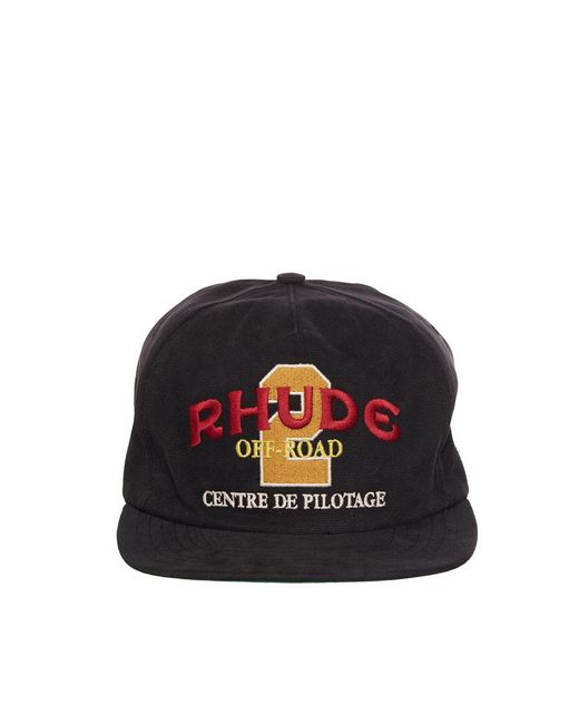 Rhude Black Caps & Hats for men