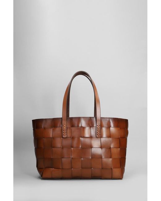 Dragon Diffusion Brown Box Weave Basket Tote Color