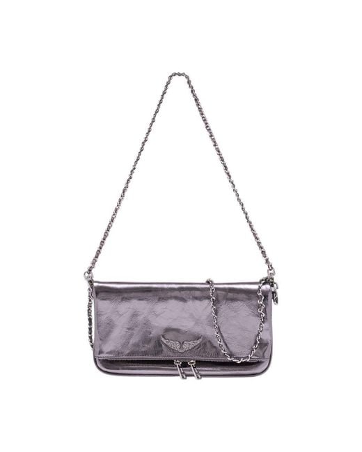 Zadig & Voltaire Gray Rock Vintage Crossbody