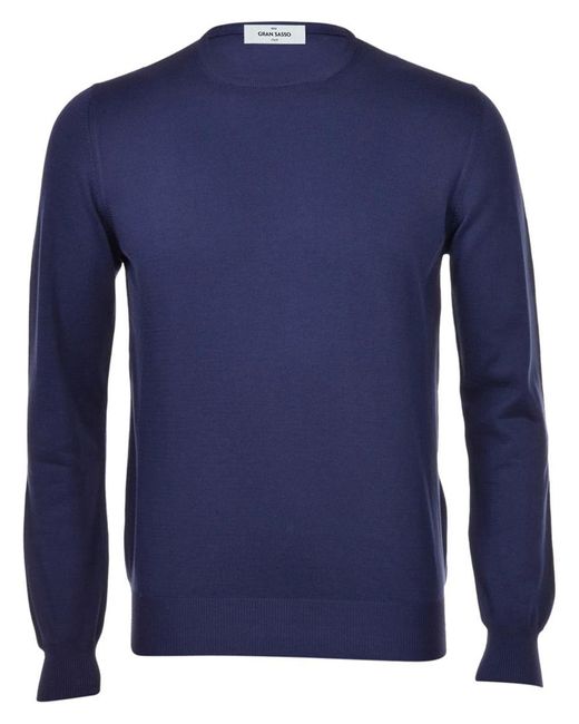 Gran Sasso Blue Paricollar Clothing for men
