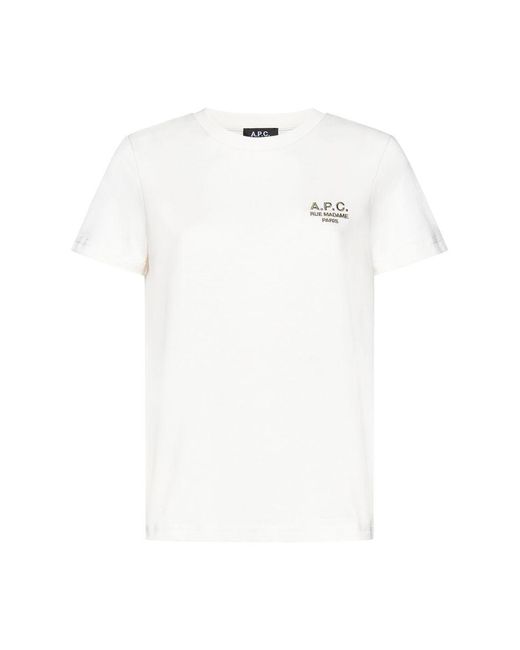 A.P.C. White T-shirts And Polos