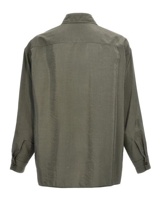 Lemaire Green 'Twisted' Shirt for men