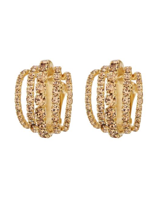 Silvia Gnecchi Natural 'Shells' Metallic Earings With Rear Closure