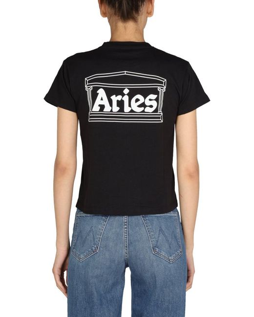 Aries Black "shrunken" T-shirt