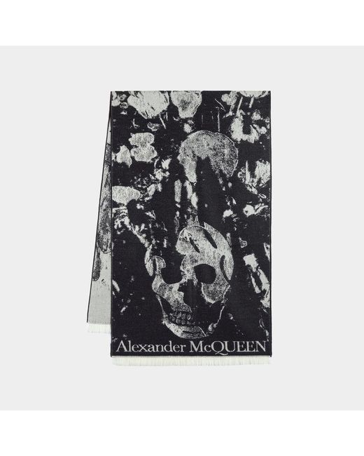 Alexander McQueen Black Foulards & Scarfs