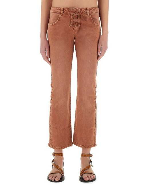 Isabel Marant Orange Pants "Vanel"