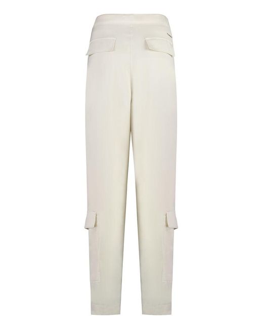 Calvin Klein White Silk Trousers