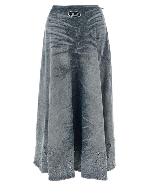 DIESEL Gray 'de-annet-fsh' Skirt
