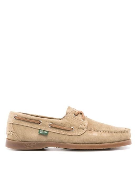 Paraboot Natural Barth Suede Leather Loafers for men