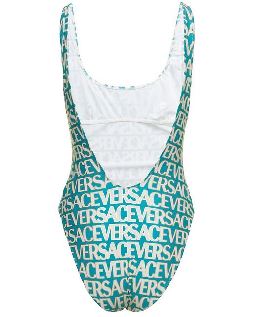 Versace Blue Swimsuit