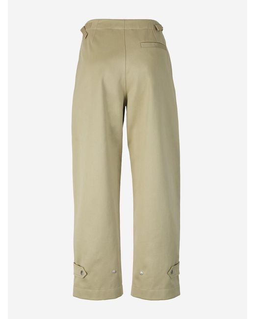 Burberry Natural Straight Cotton Pants