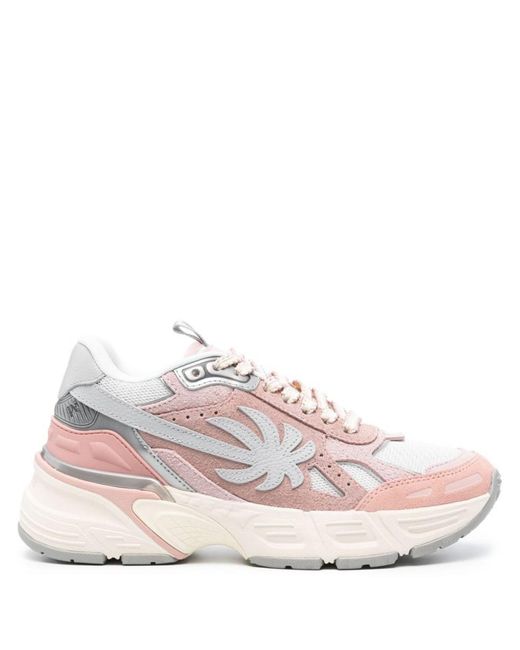 Palm Angels Pink Pa 4 Panelled Sneakers