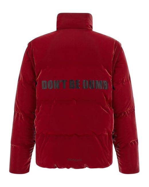 Moncler Genius Red Moncler X Asap Rocky 'Throttle' Down Jacket for men
