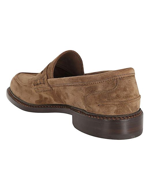 Tricker's Brown Adam Loafer Shoes for men