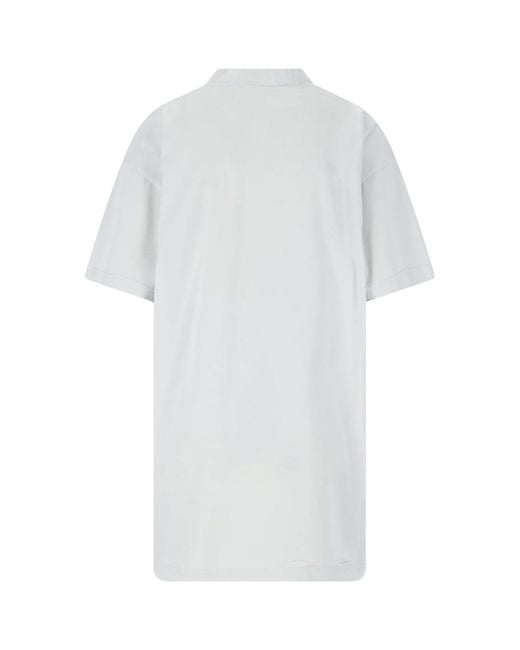 Balenciaga White T-Shirts And Polos