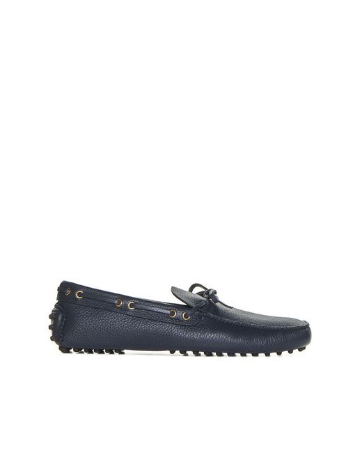 Car Shoe Blue Flat Shoes for men