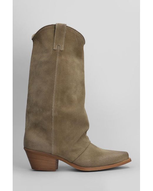 METISSE Green Texan Boots
