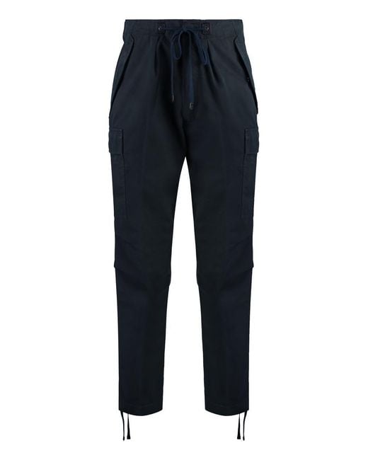Tom Ford Blue Cotton Cargo-trousers for men