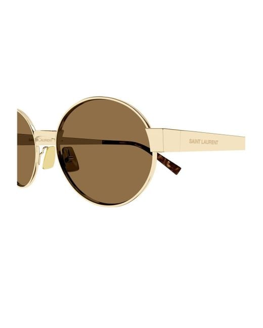 Saint Laurent Brown Sl 692 Linea Sl Logo Sunglasses