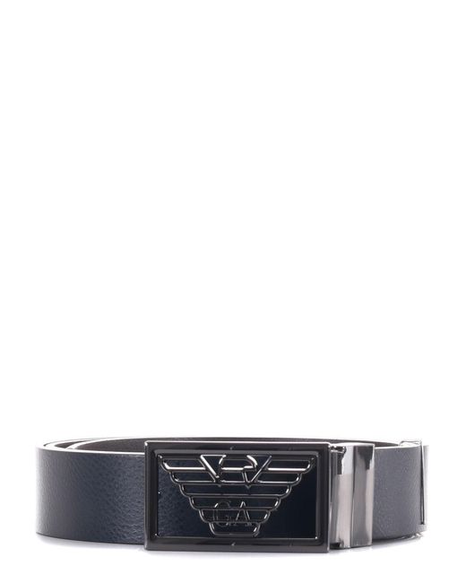 Emporio Armani White Reversible Belt for men