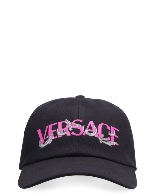 Versace Purple Logo Baseball Cap