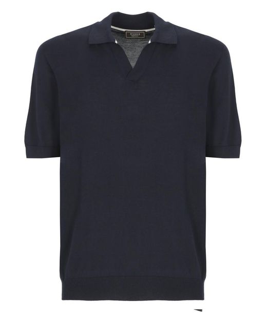 Peserico Blue T-Shirts And Polos for men