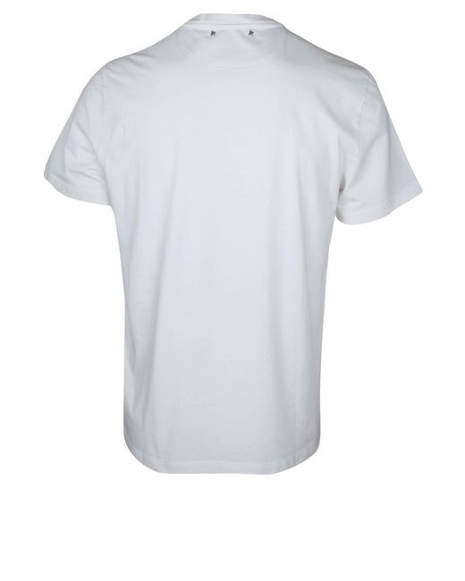Golden Goose Deluxe Brand Gray Printed Cotton T-Shirt for men