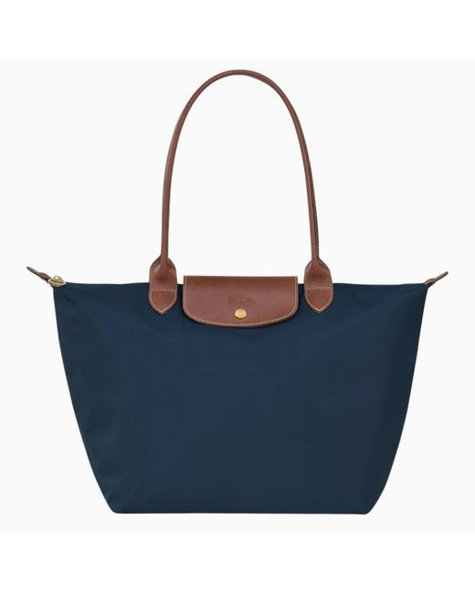 Longchamp Navy Le Pliage Original L Bag in Blue | Lyst Canada