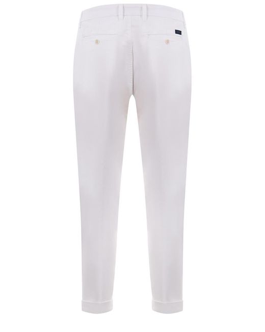 Fay White Trousers for men