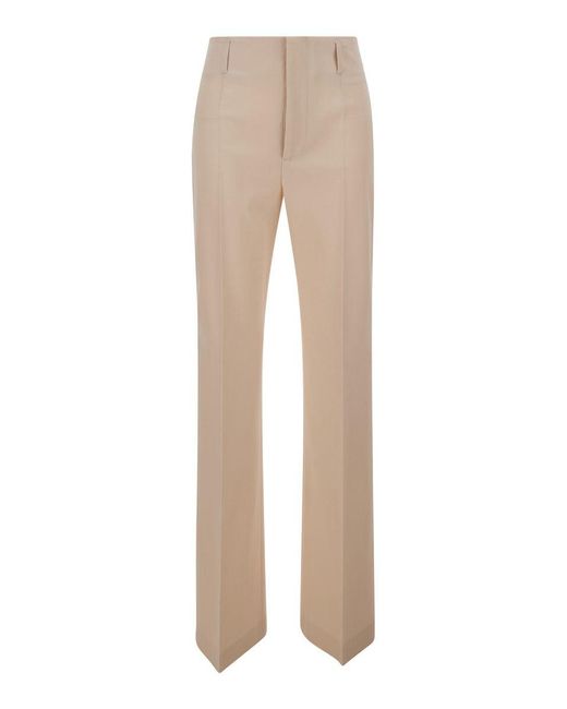 Philosophy Di Lorenzo Serafini Natural Ivory High Waisted Tailored Trousers