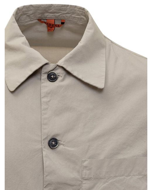 Barena Gray Venezia Fowl Shirt for men