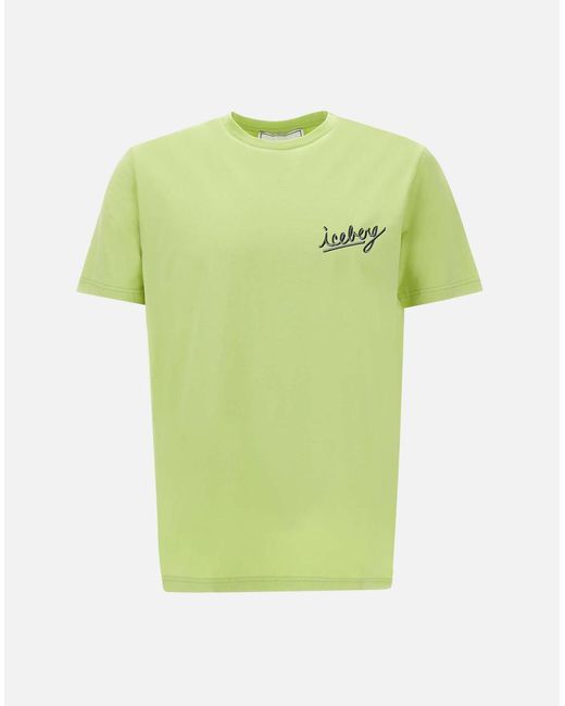 Iceberg Green T-Shirts And Polos for men