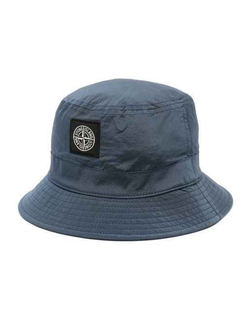 Stone Island Blue Hat Accessories for men